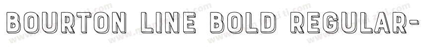 Bourton Line Bold Regular字体转换